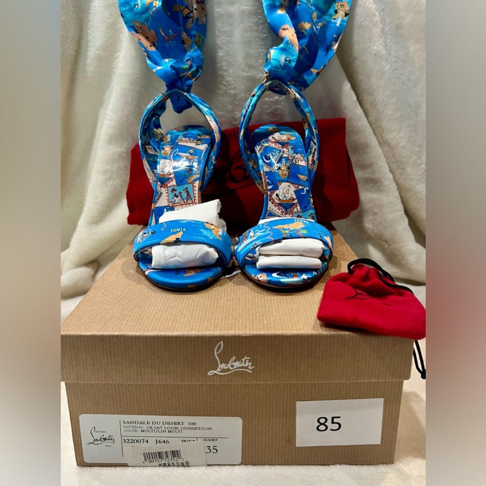 AUTH *NWT*Christian Louboutin Sandals 
SANDALE DU DESERT 100
LOUBI ODISSEY/MULTI